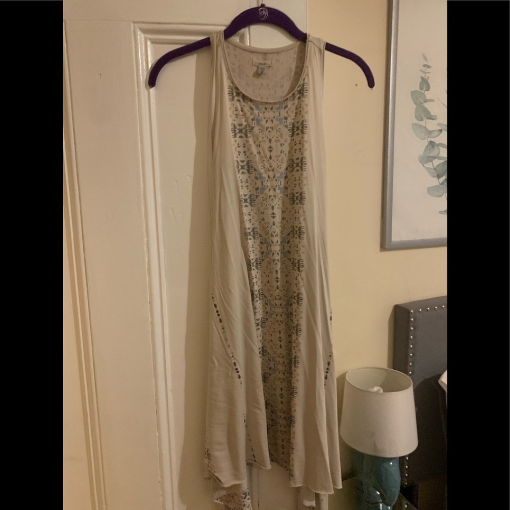 Patterned shirt dress